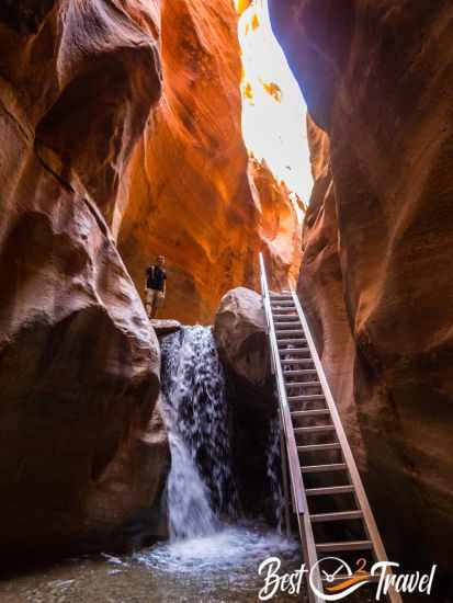 Ladder in the Kanarra Falls