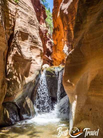 This waterfalls marks the end of the trail 