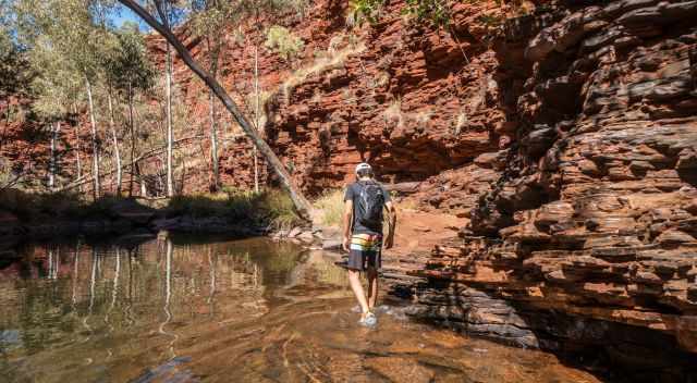 Weano Gorge in winter.