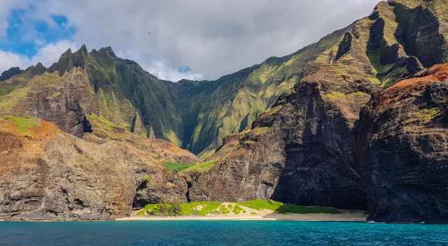 Napali Coast view during a boat cruise