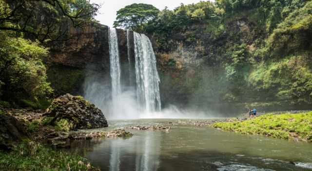 Wailua Waterfall view from the bottom