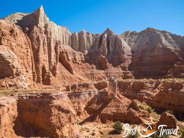 Colourful cliffs in Kodachrome