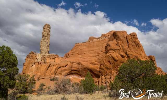 Kodachrome rock formations with blue sky