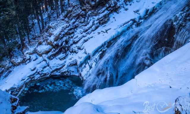 View to the Krimml Waterfall from the Sendtner Kanzel