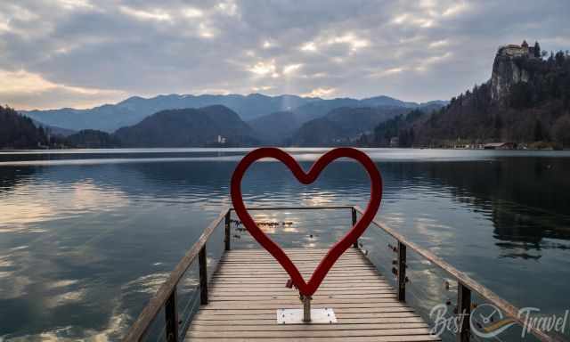 Blejsko srce at Lake Bled for lovers