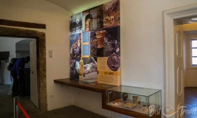 The exhibition in the castle on the first floor.