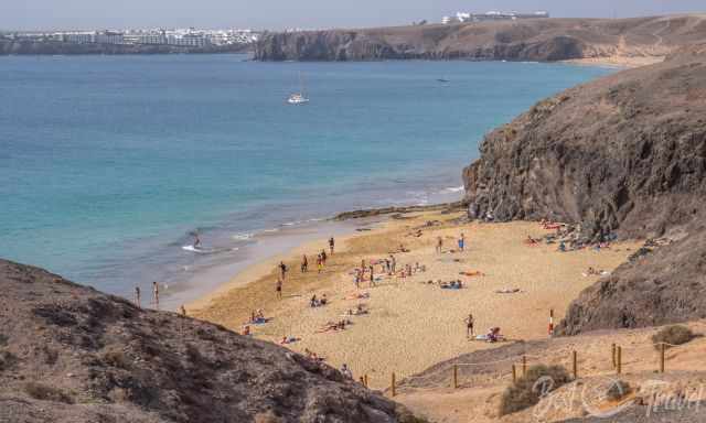 The calm sea at Playa del Pozo