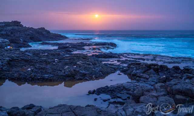 Sunset at Los Charcones Pools