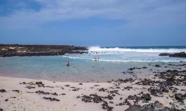 Beaches at Malpais de Corona in the north east of Lanzarote