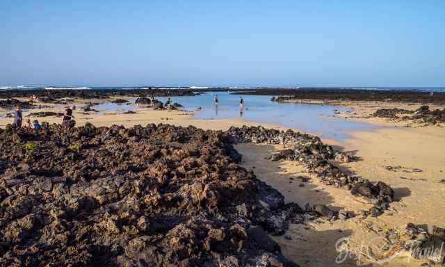 Playa Caleton Blanco at low tide