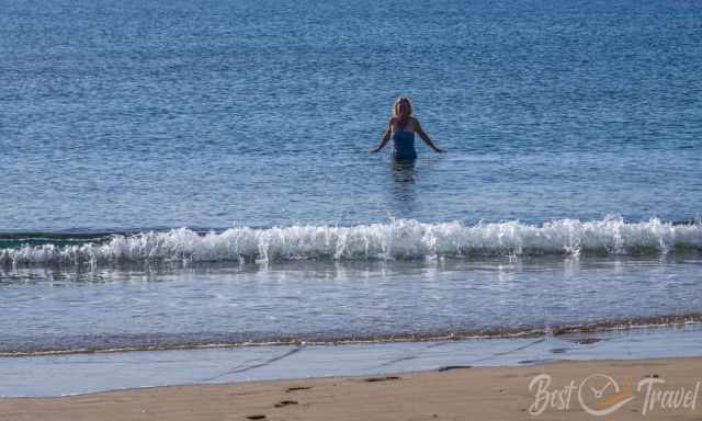 Me in the calm sea