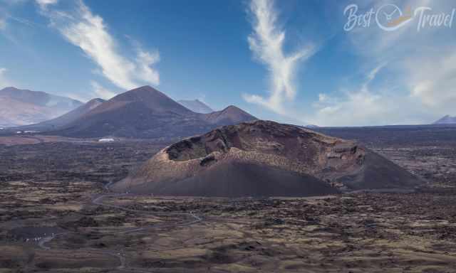 Caldera de Los Cuervos view from Montana Negra