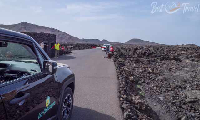 The entrance to the route of the volcanos