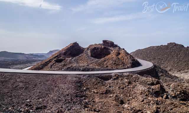 The route of the volcanoes in Timanfaya