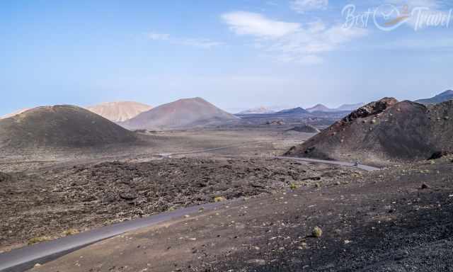 Road which is leading into Timanfaya