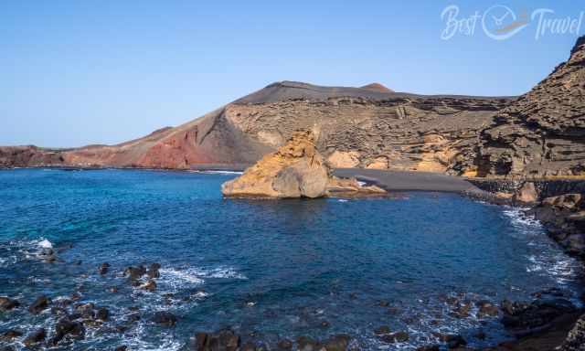 El Golfo and its beaches formed by lava