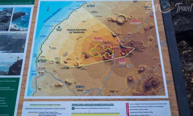 Hiking Map from El Golfo to Playa de la Madera