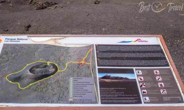 Hiking Map around and into Caldera de Los Cuervos