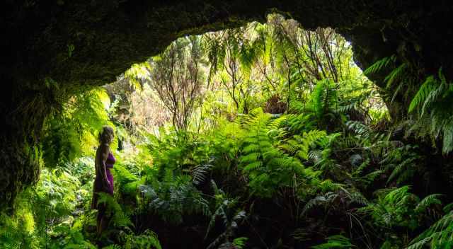 A hidden lava tube on Pico Island