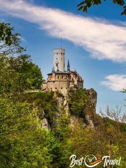 Burg Lichtenstein view from the distance