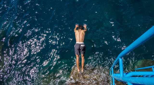 Crystal clear water at Ponta do Sol