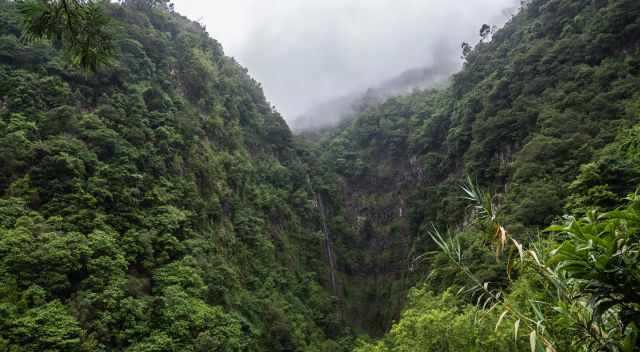 Waterfall Cascata da Agua D'Alto close to Santana