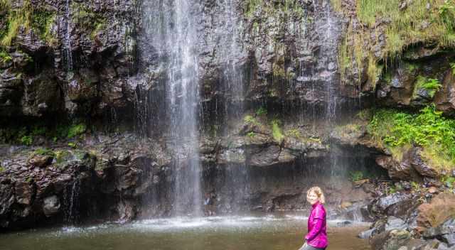 Bottom and Pool of Waterfall Agua D'Alto