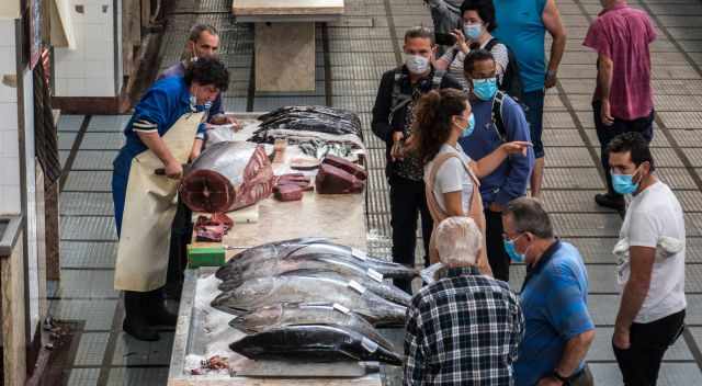 Big Tuna on the fish market in Funchal