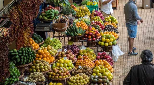 Fruits on the Mercado dos Lavradores in Funchal