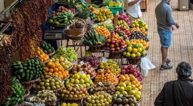 Fruits on the Mercado dos Lavradores in Funchal