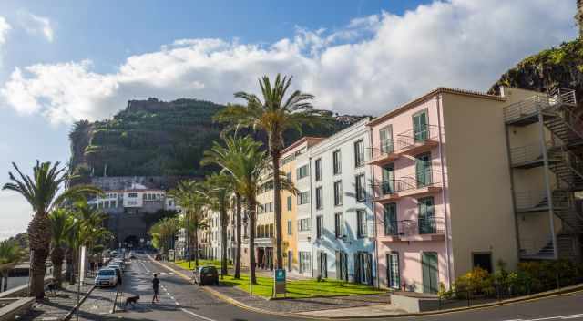 Promenade and Hotels in Ponta do Sol