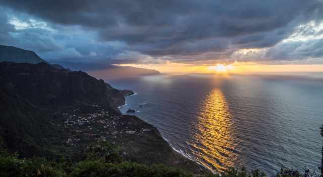 Miradouro das Cabanas during sunset