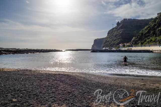 Calheta Beach and protected bay