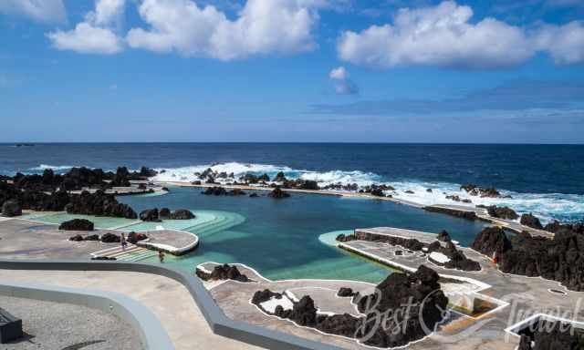 View from the top down to the pools of Porto Moniz