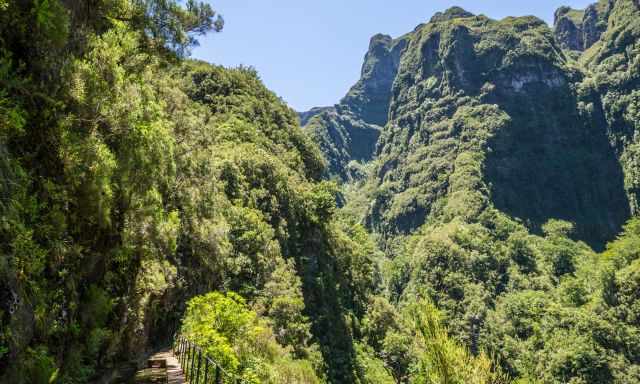 Breathtaking landscape on the trail to Caldeirao do Inferno