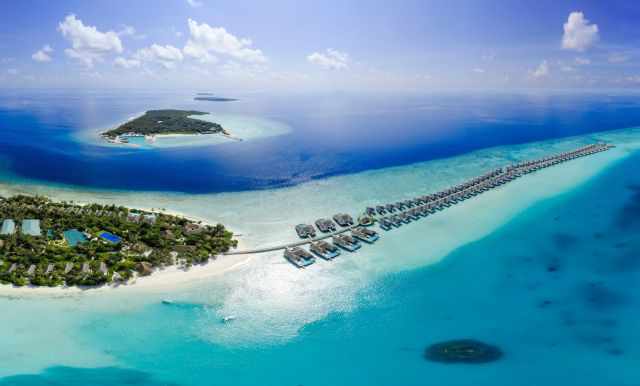 A luxury resort with waterfront accommodation