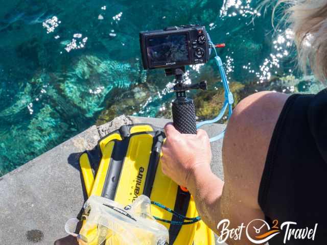 I with my Olympus TG underwater camera