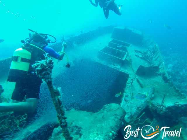 Wreck diving in the North Male Atoll