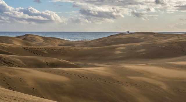 Maspalomas Sand Dunes after rain