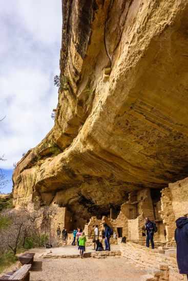 A tour in one of the cliff dwellings