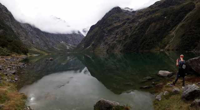 Marian Lake with an overcast sky