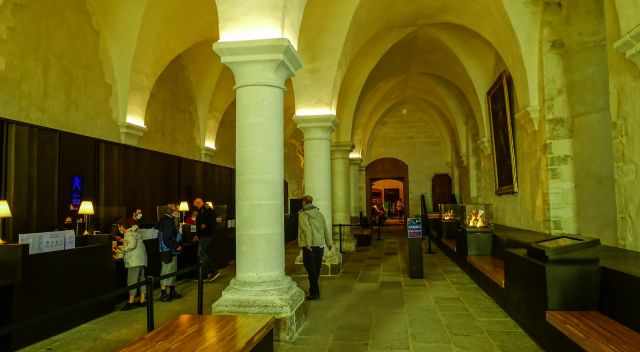 The ticket counter at Mont Saint Michel