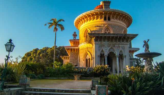 Monserrate Palace at sunset