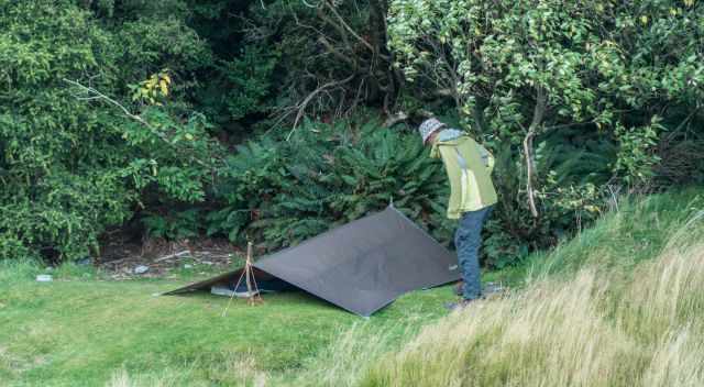 A tarp for sleeping only instead of a tent