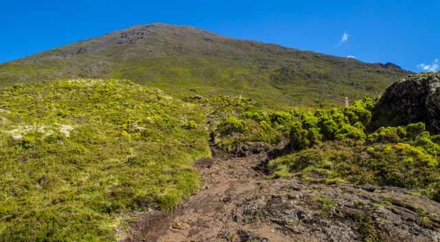 Mount Pico with a clear blue sky