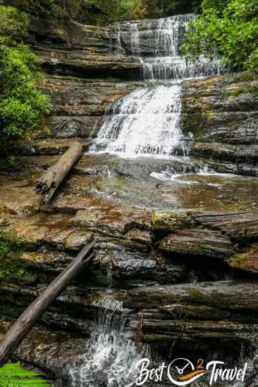 Another waterfall that drops in steps in Mount Field