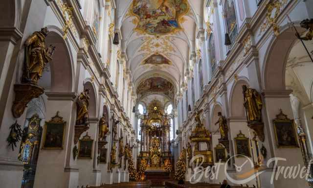 St. Peter's Church inside decorated