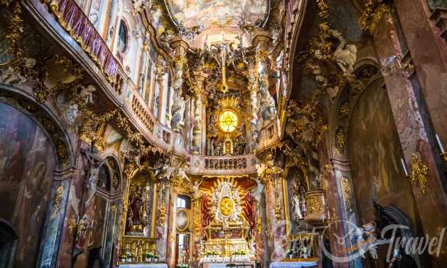 A view inside to Asam Chruch