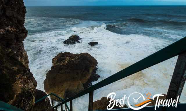 The Dangerous zone in Nazare