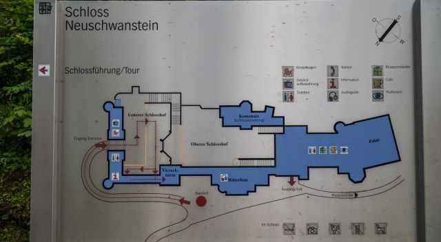 Map of Castle Neuschwanstein